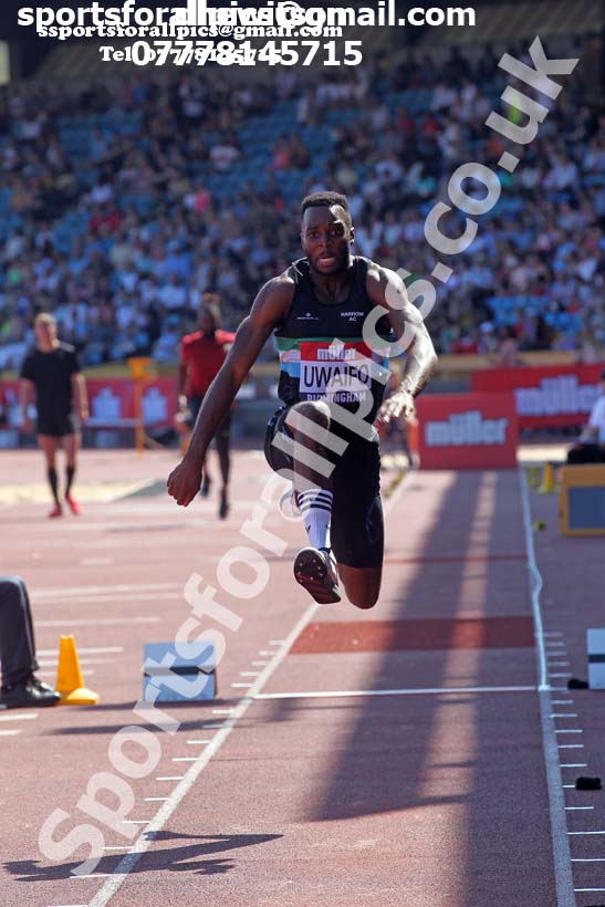 Mens triple jump, 2019 Muller British Championships, Alexander Stadium, Birmingham. Photo: David T. Hewitson/Sports for All Pics
